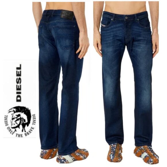 Diesel Waykee Blue Jeans Straight Leg Jeans Size 32 - Picture 1 of 16